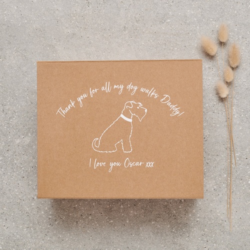LUXURY PERSONALISED SCHNAUZER FATHER'S DAY HAMPER