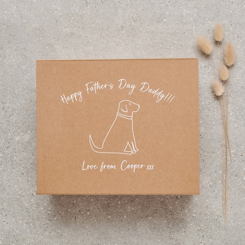 LUXURY PERSONALISED BLACK LABRADOR FATHER'S DAY HAMPER