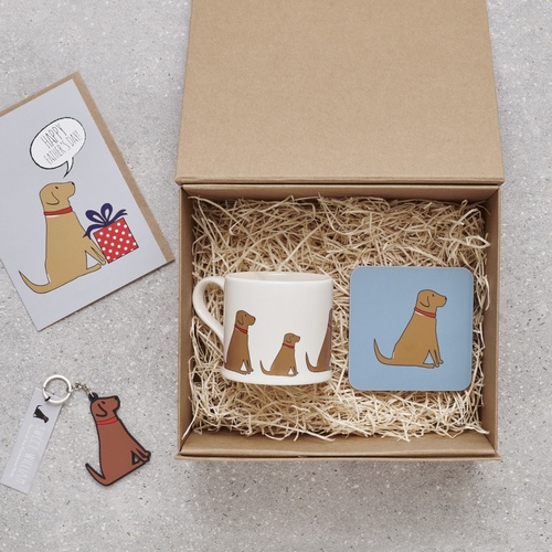 PERSONALISED FOX RED LABRADOR FATHER'S DAY HAMPER