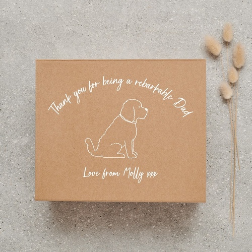 LUXURY PERSONALISED COCKAPOO / LABRADOODLE FATHER'S DAY HAMPER