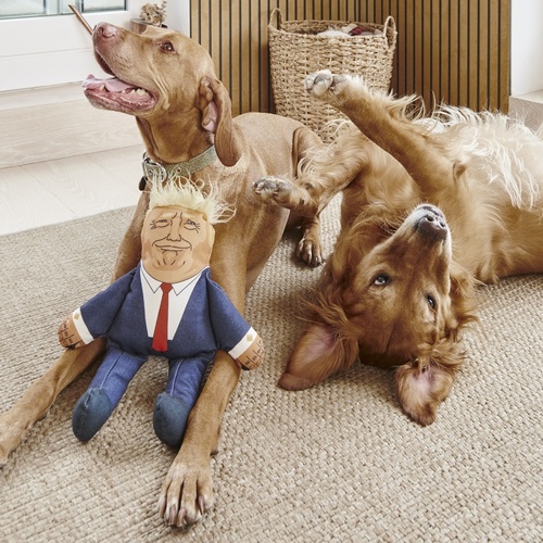 Donald Trump Parody Dog Toy
