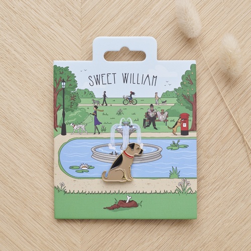 Border Terrier Dog Pin