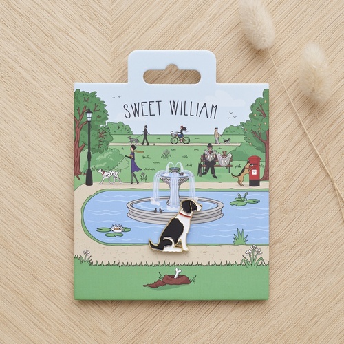 Springer Spaniel (Black & White) Dog Pin