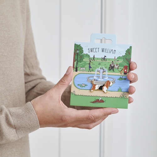 Basset Hound Dog Pin