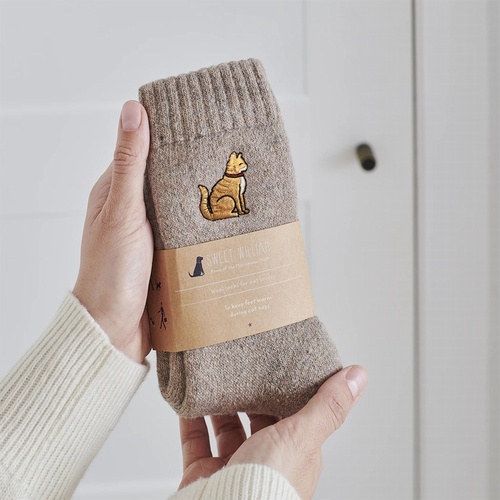 Ginger Cat Wool Socks