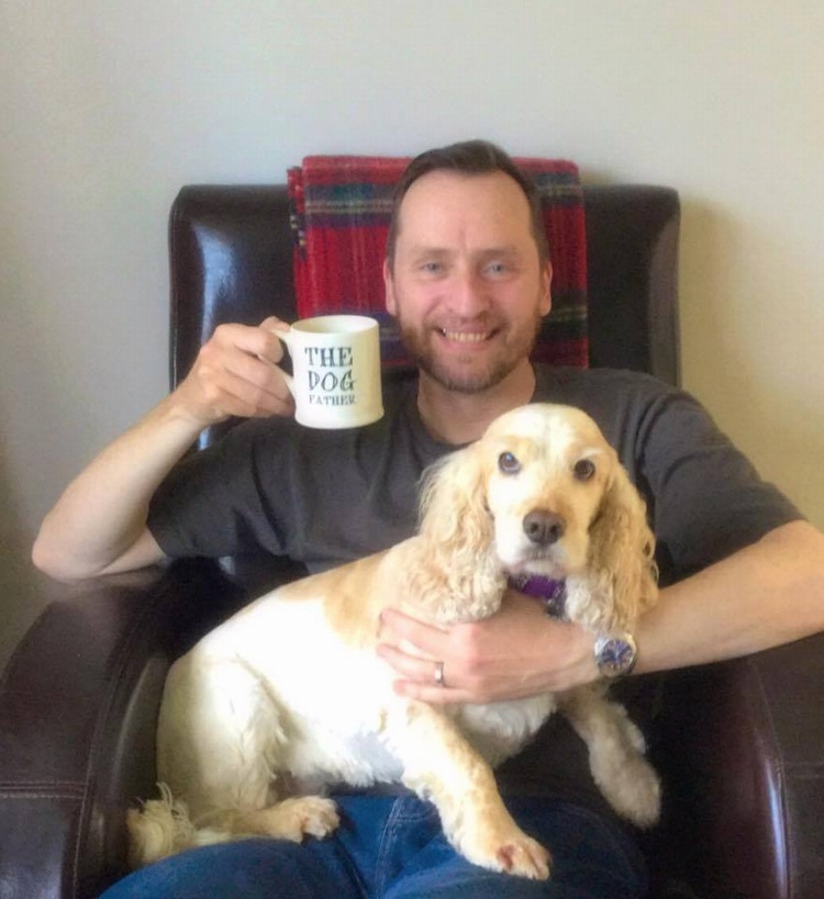 GORGEOUS GOLDEN COCKER SPANIEL (AND DAD!)