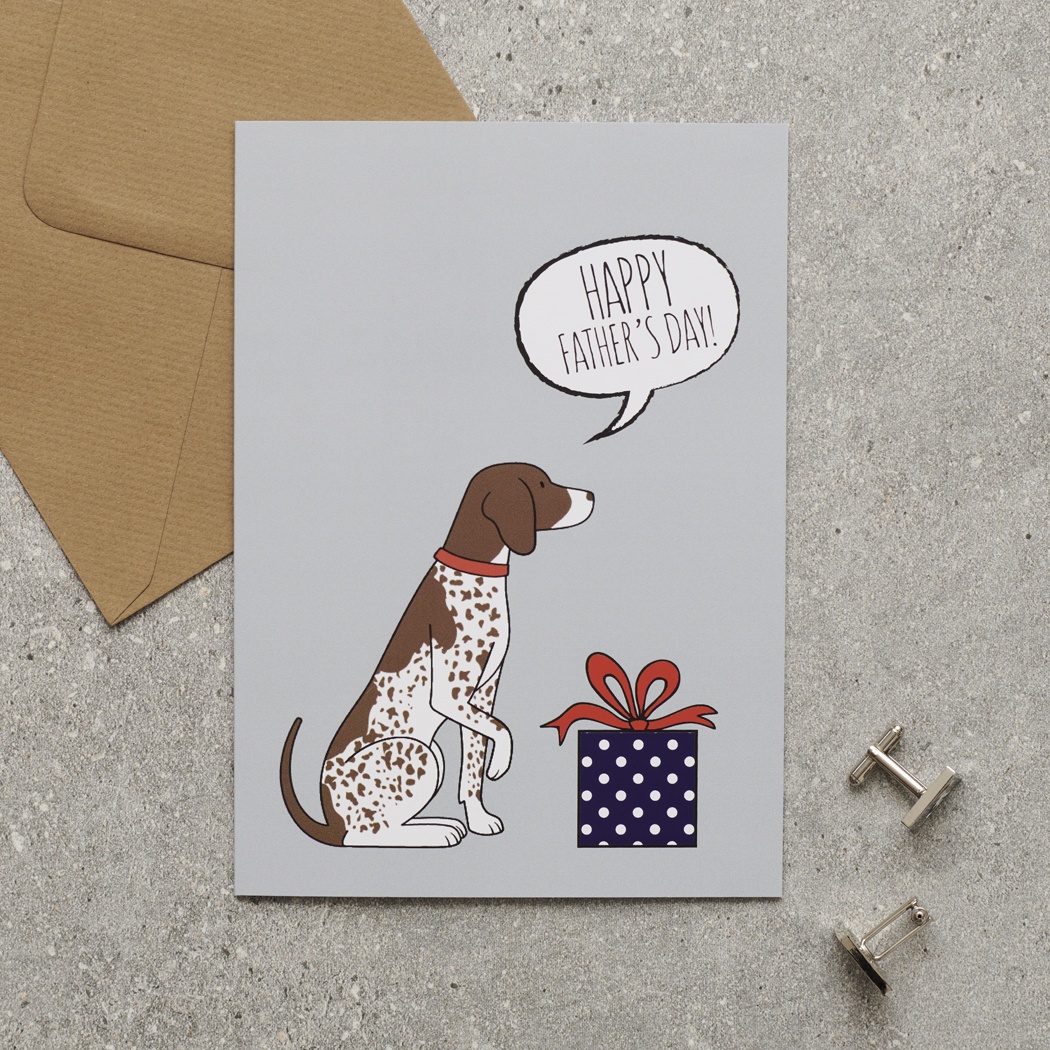 GERMAN SHORTHAIRED POINTER FATHER'S DAY CARD