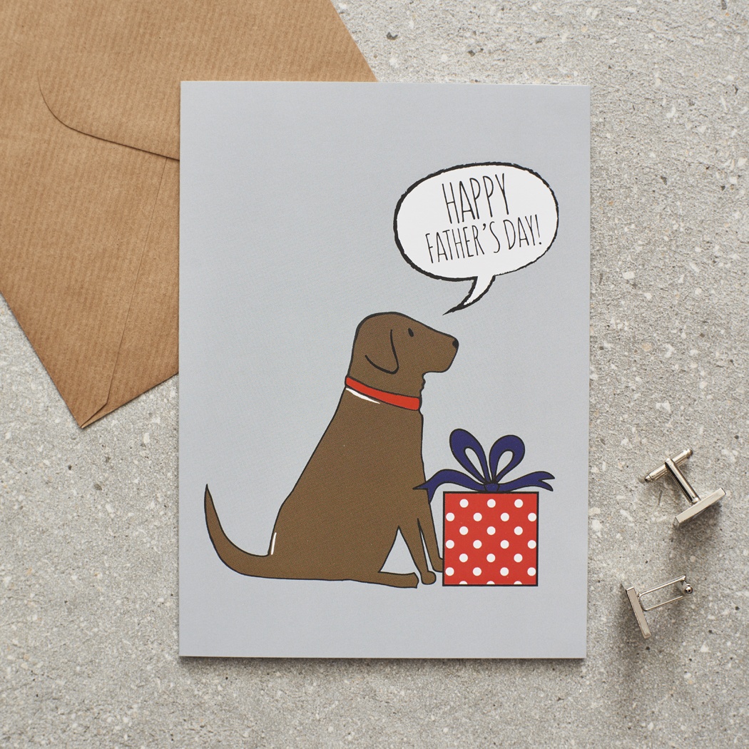 LUXURY PERSONALISED CHOCOLATE LABRADOR FATHER'S DAY HAMPER