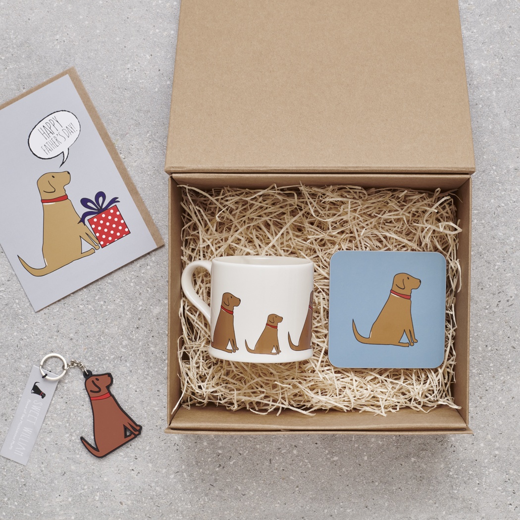 PERSONALISED FOX RED LABRADOR FATHER'S DAY HAMPER