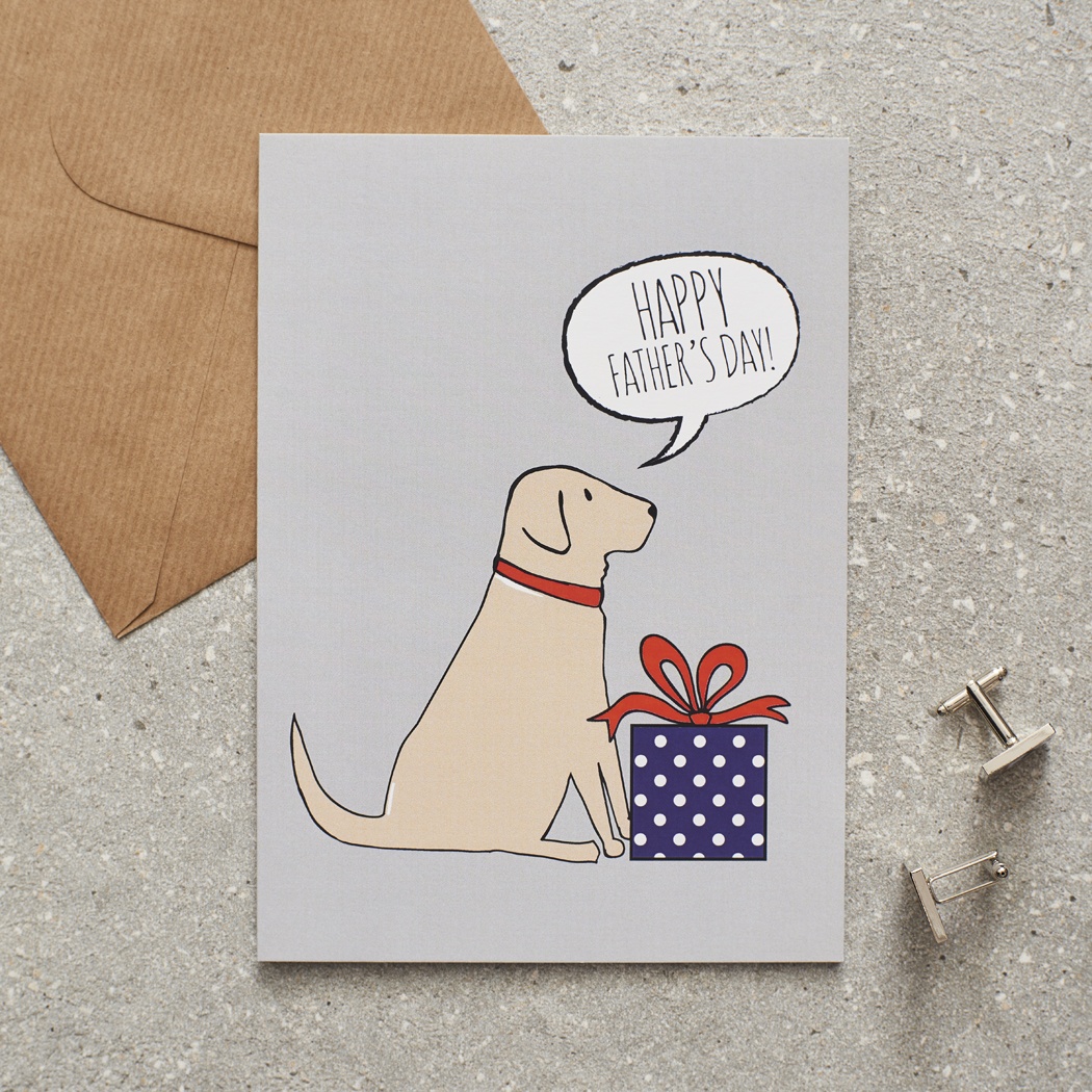 PERSONALISED YELLOW LABRADOR FATHER'S DAY HAMPER