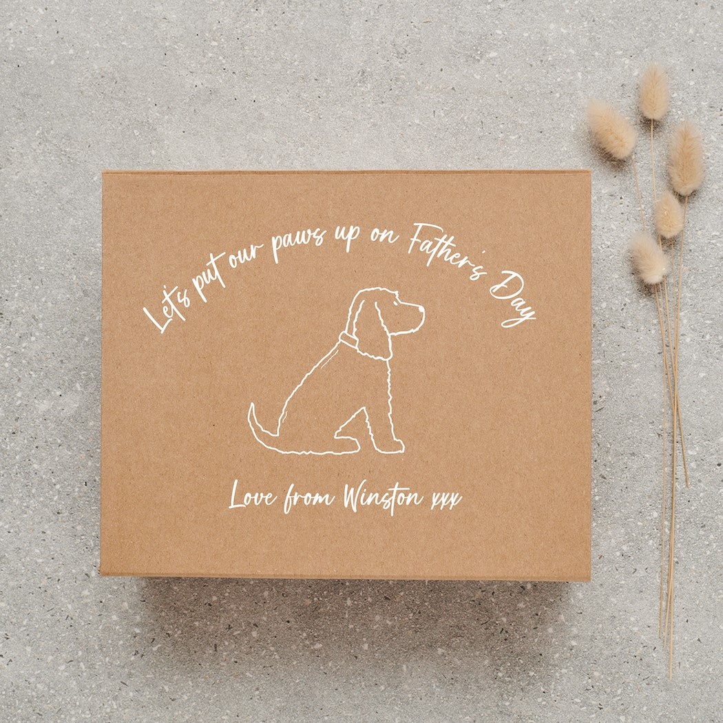 LUXURY PERSONALISED COCKER SPANIEL FATHER'S DAY HAMPER