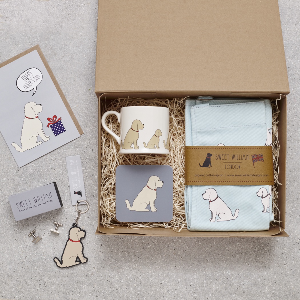 LUXURY PERSONALISED COCKAPOO / LABRADOODLE FATHER'S DAY HAMPER
