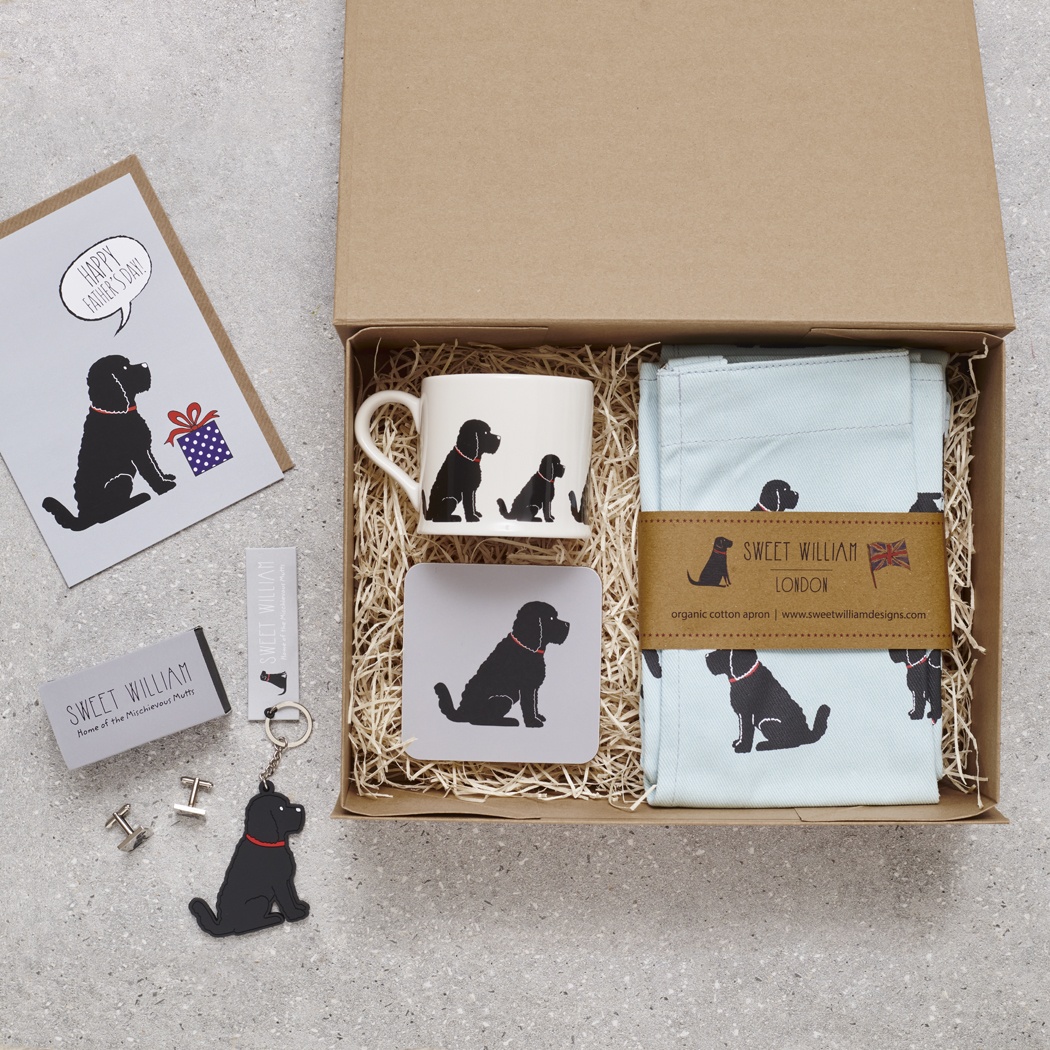 LUXURY PERSONALISED COCKAPOO / LABRADOODLE FATHER'S DAY HAMPER