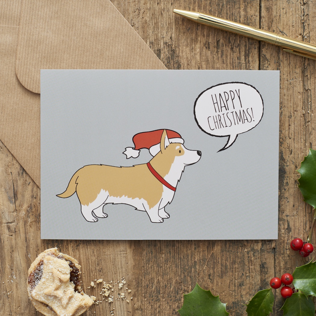 Corgi Christmas Card