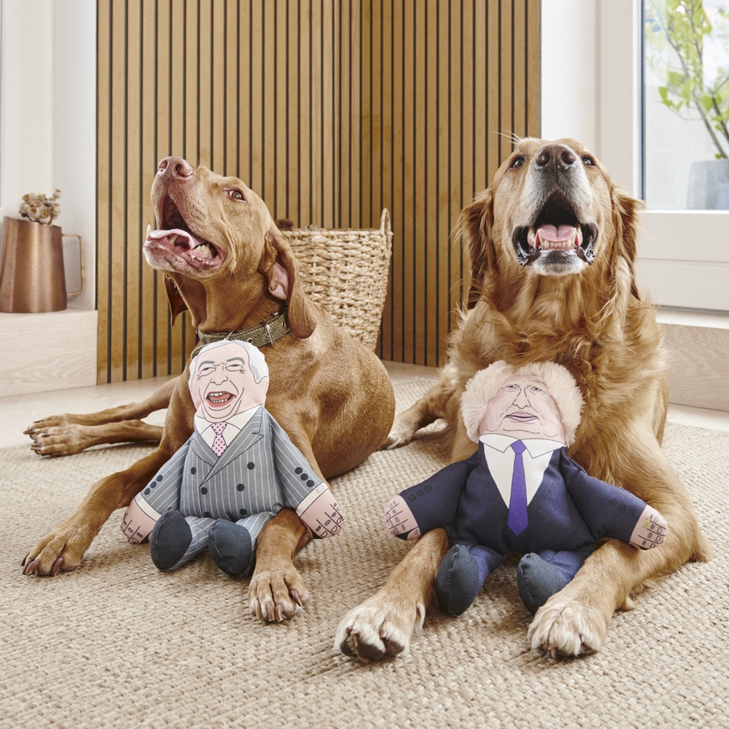 Boris Johnson Parody Dog Toy