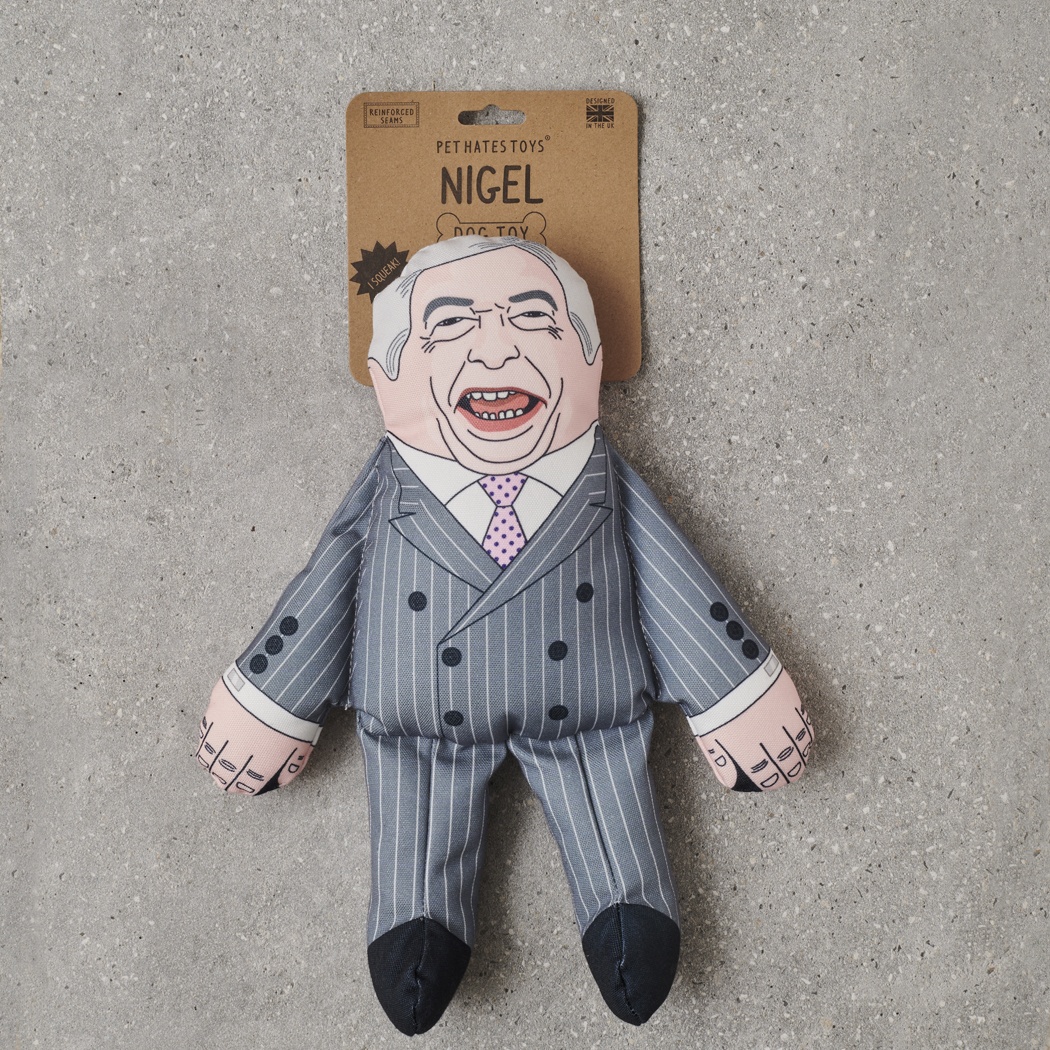 Nigel Farage Parody Dog Toy