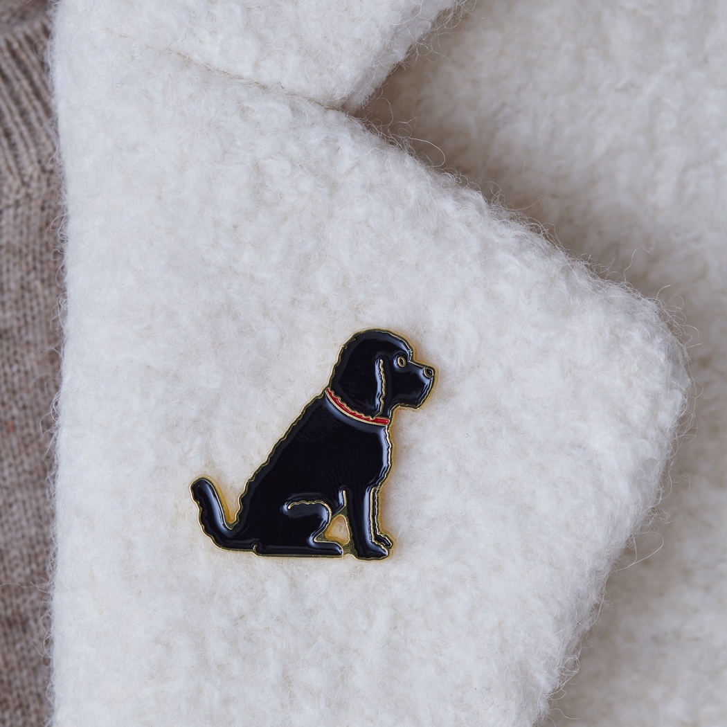 Cockapoo / Labradoodle (Black) Dog Pin