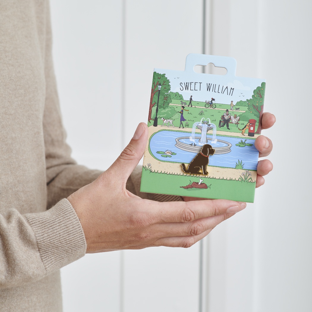 Cockapoo / Labradoodle (Brown) Dog Pin