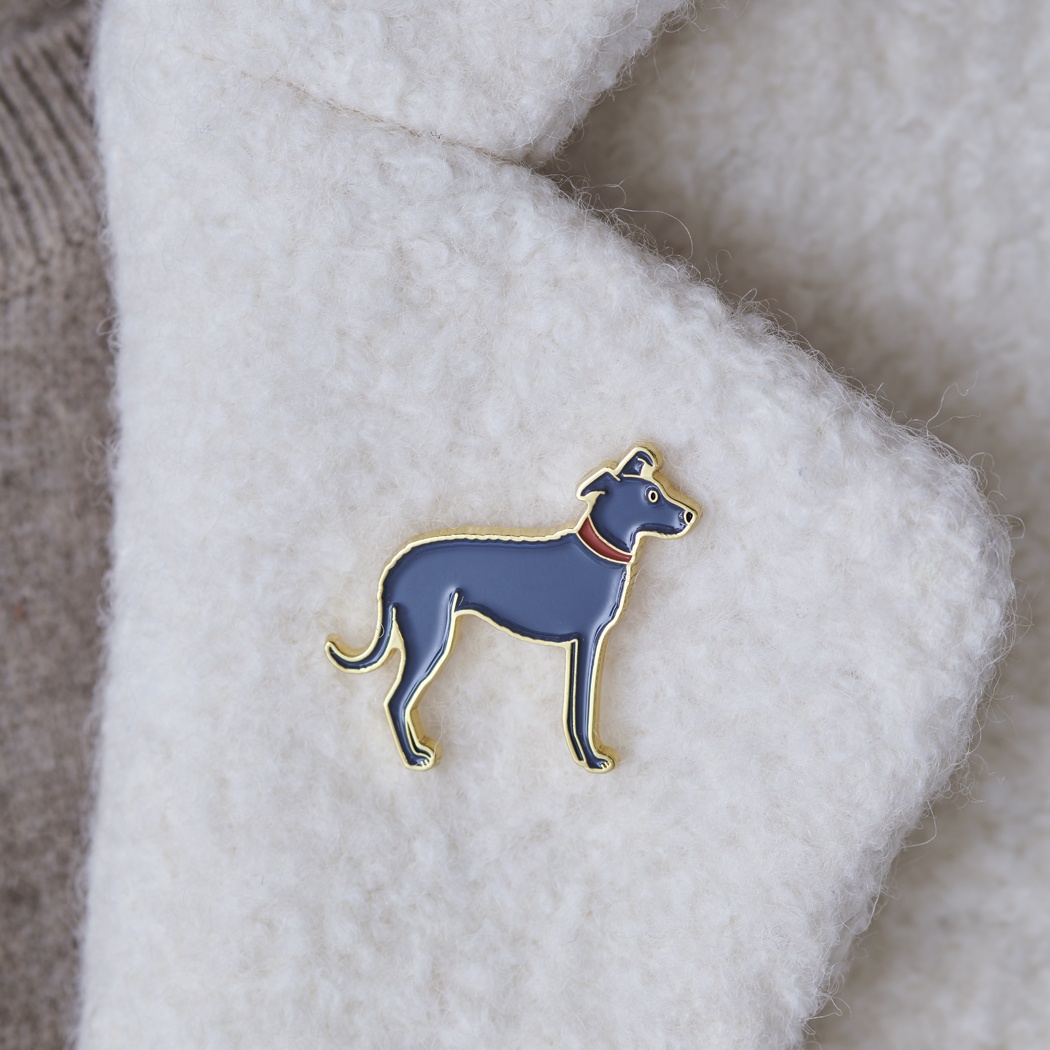 Lurcher Dog Pin
