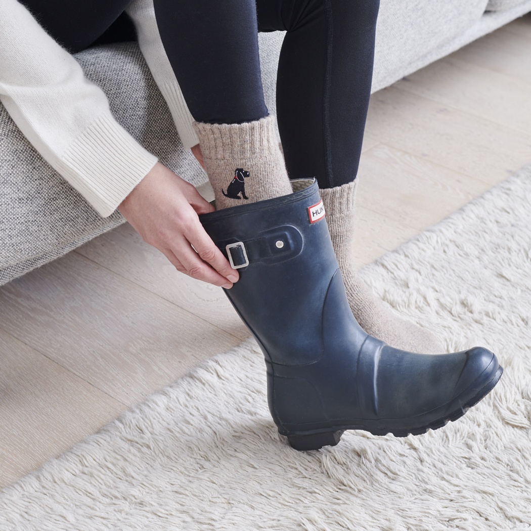 COCKER SPANIEL (BLACK) DOG WALKING SOCKS