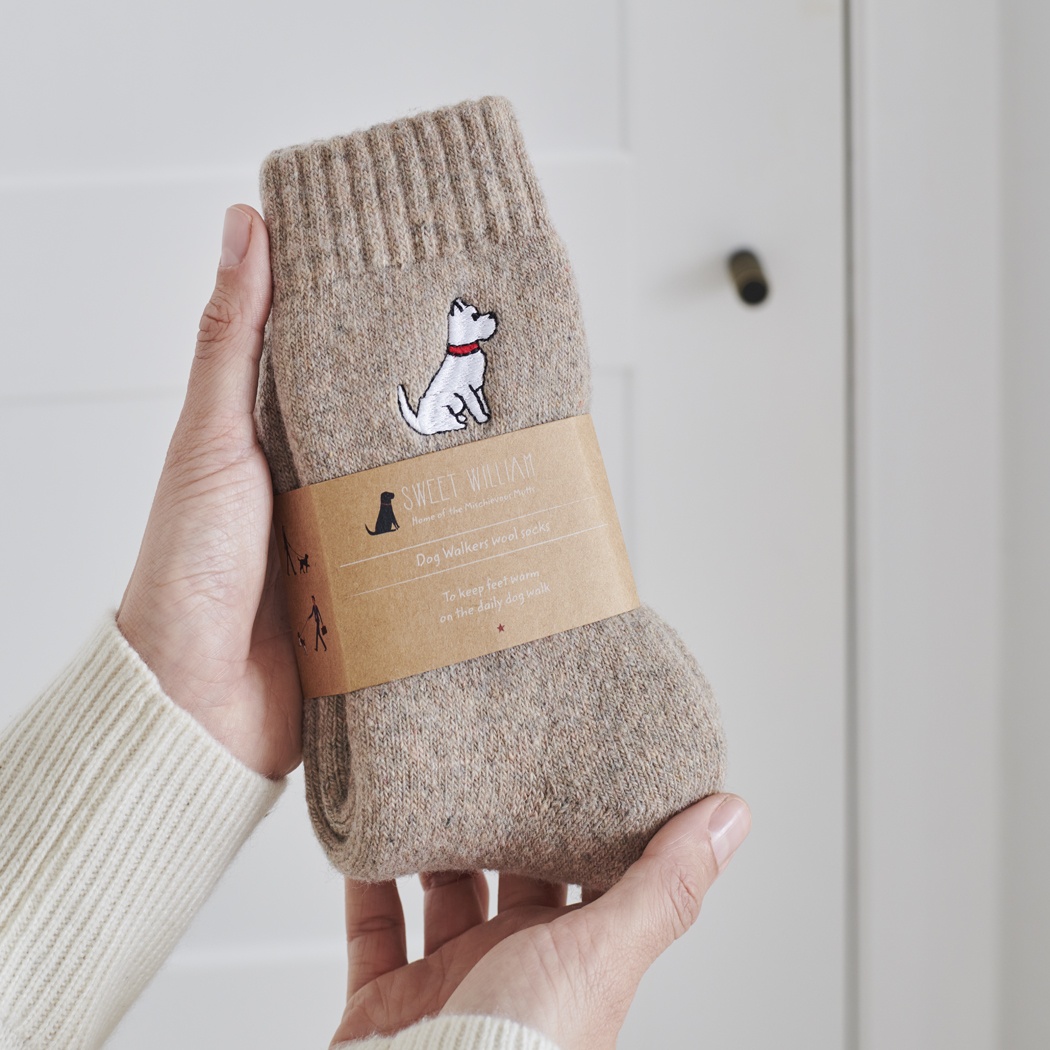 WESTIE DOG WALKING SOCKS