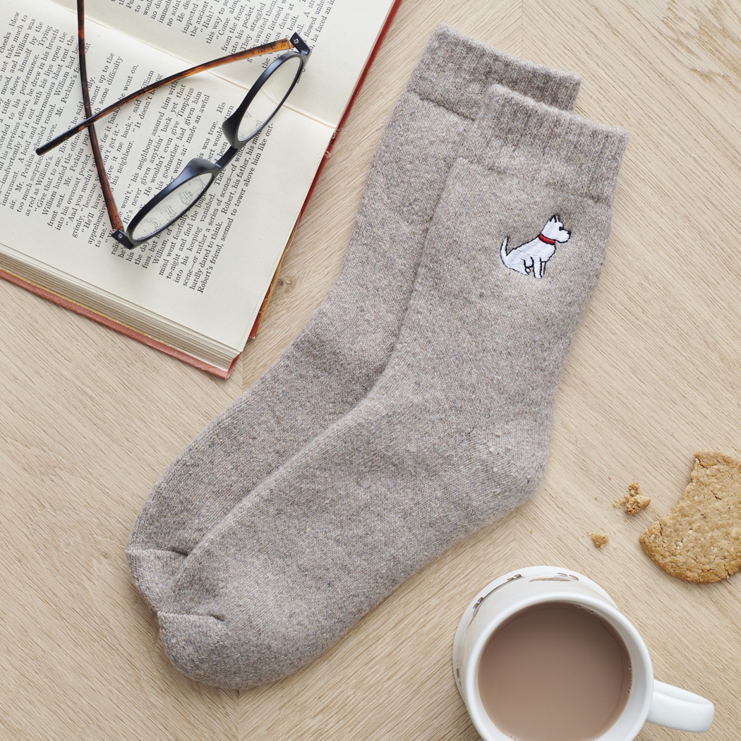WESTIE DOG WALKING SOCKS