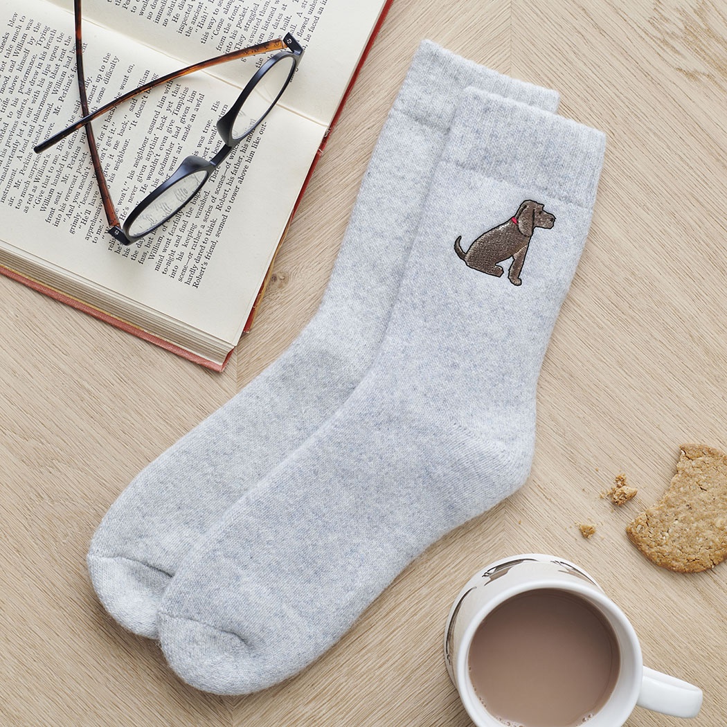 Cocker Spaniel (Chocolate) Dog Walking Socks