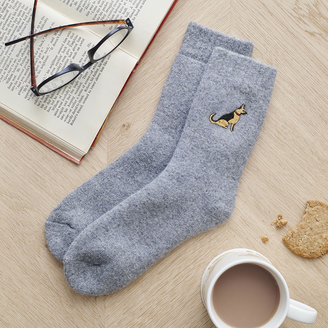 German Shepherd Dog Walking Socks