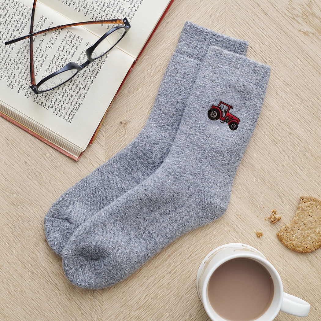 Tractor Countryside Walking Socks