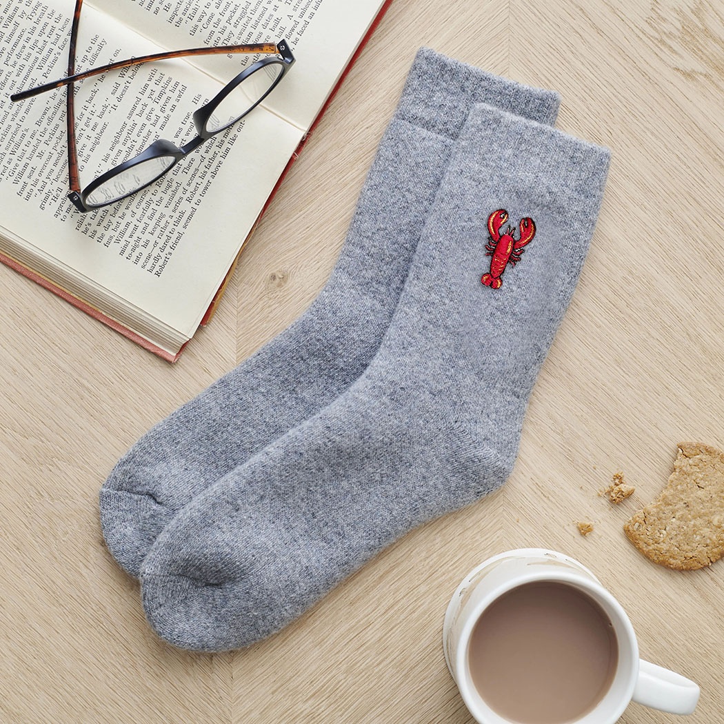 Lobster Wool Socks