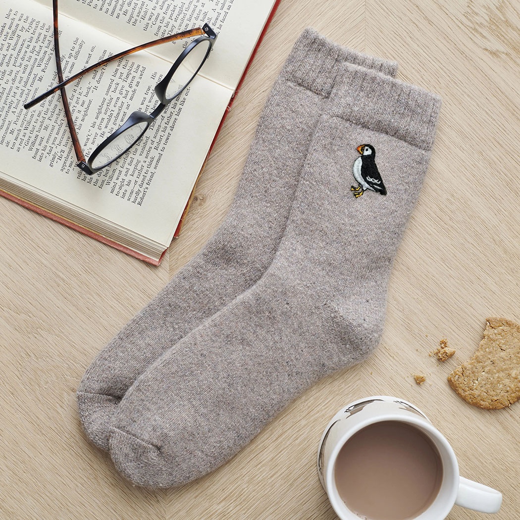 Puffin Wool Socks