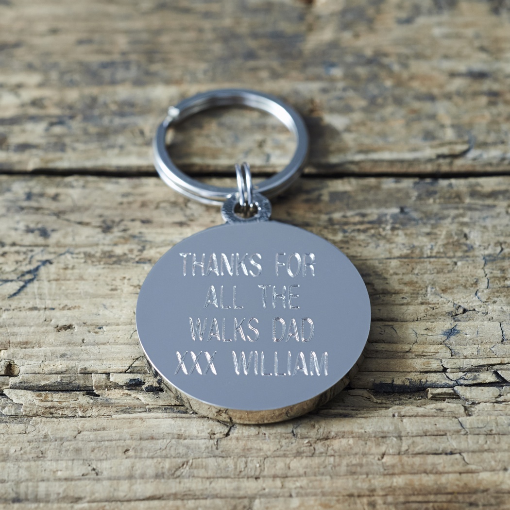 Grey Schnauzer Cufflinks and Tag gift set
