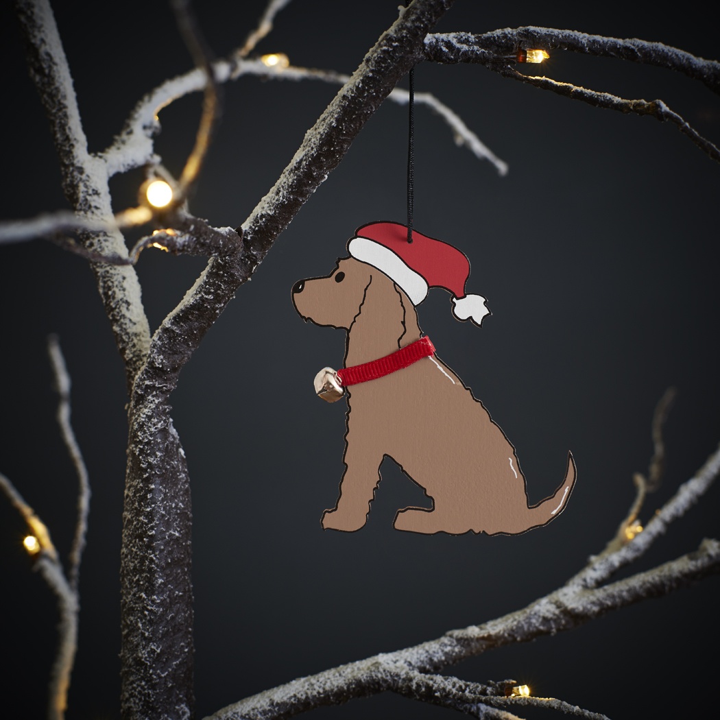 Cocker Spaniel (chocolate) Christmas Tree decoration
