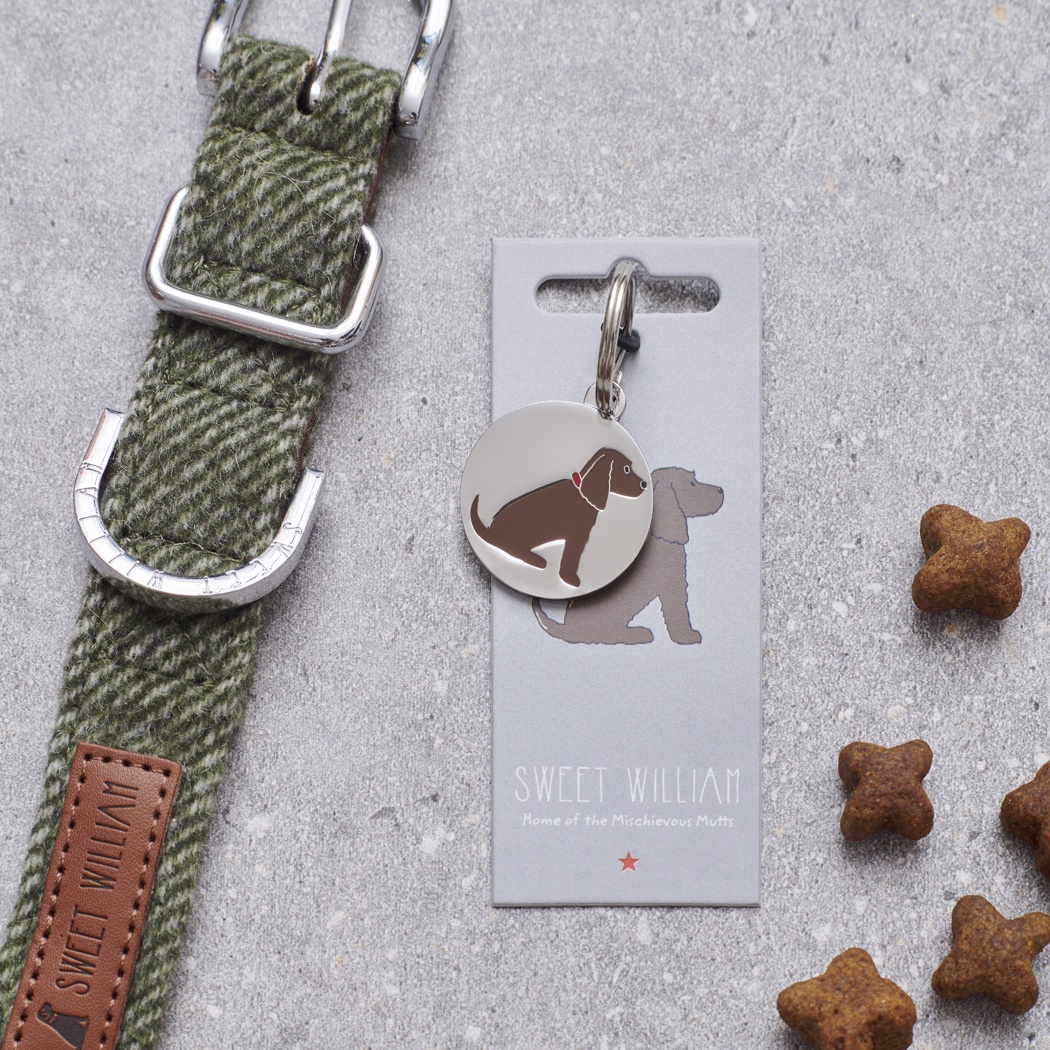 COCKER SPANIEL (CHOCOLATE) DOG ID NAME TAG
